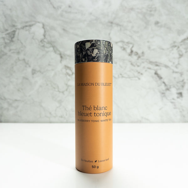 Boite de thé blanc bleuets tonique 50g