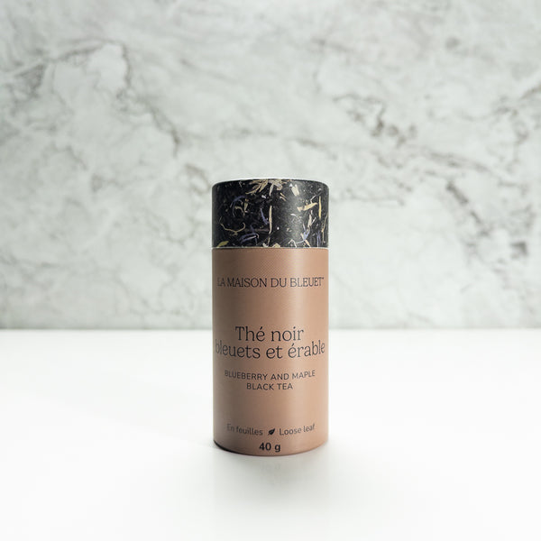 Boite de thé noir aux bleuets et à l'érable 40g