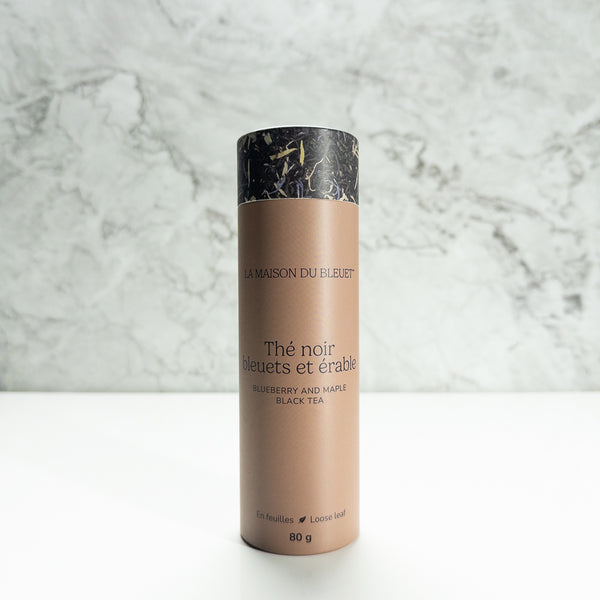 Boite de thé noir aux bleuets et à l'érable 80g