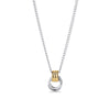 Collier pendentif Valence argent et or