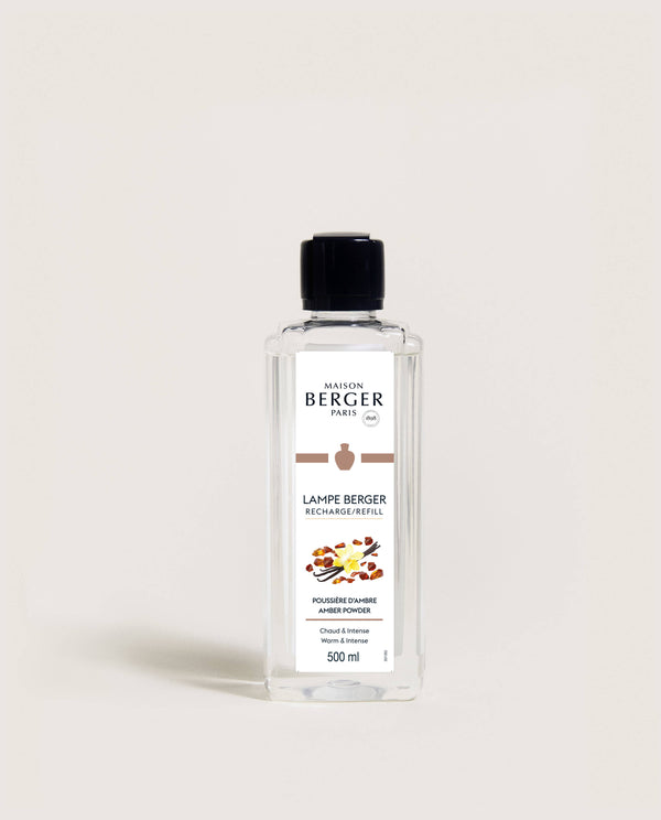 Recharge pour lampe Berger – Poussière d’ambre – 500 ml – Maison Berger