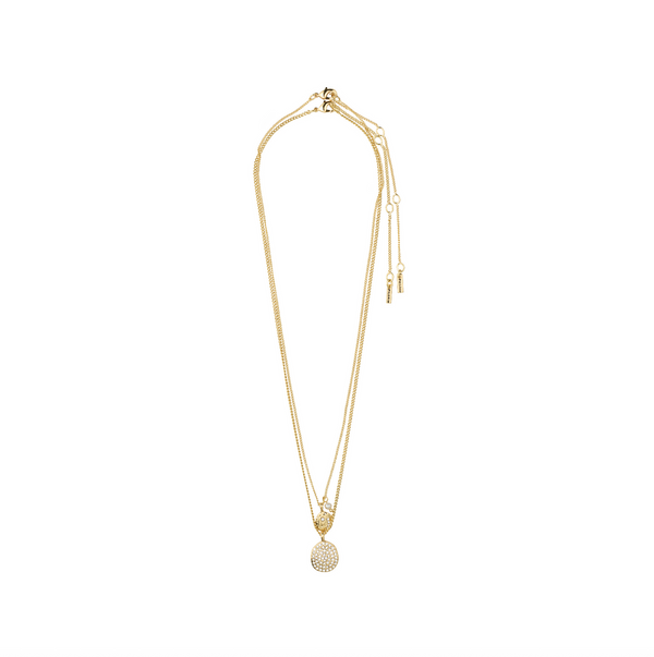 SHIFT collier ensemble 2 en 1, plaqué or