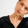 SHIFT collier ensemble 2 en 1, plaqué or