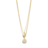 SHIFT collier ensemble 2 en 1, plaqué or