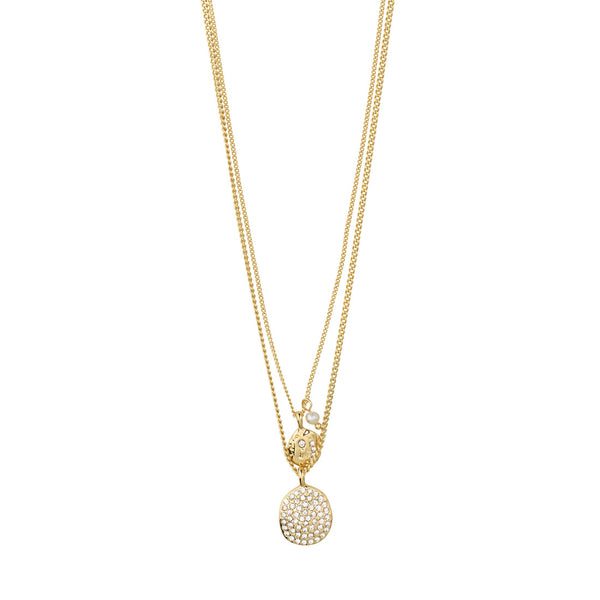 SHIFT collier ensemble 2 en 1, plaqué or