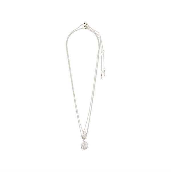 SHIFT collier ensemble 2 en 1, plaqué argent