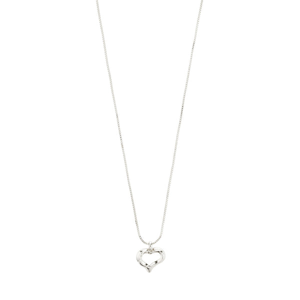 (W) Collier : Iris : Plaqué argent