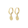 NOMAD coin huggie hoop earrings