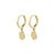 NOMAD coin huggie hoop earrings