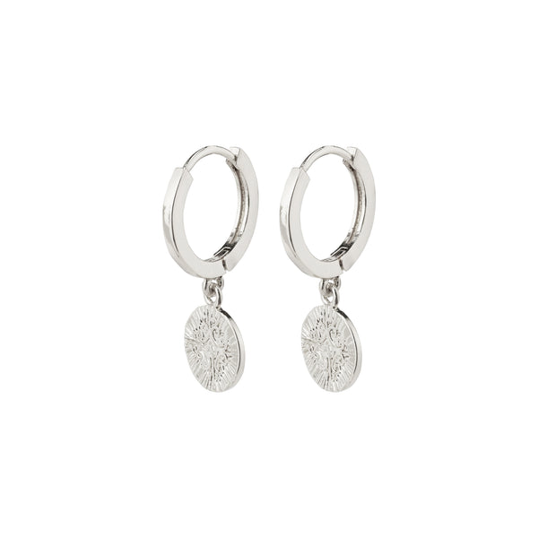 NOMAD coin huggie hoop earrings