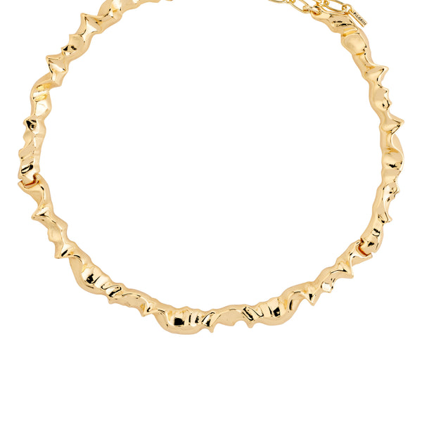 SUNSET recycled necklace gold- plated