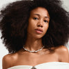 SUNSETrecycled necklace silver-plated