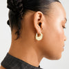 SENSE créoles boucles d’oreilles plaqué or