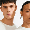 SENSE boucles d’oreilles plaqué or/agate
