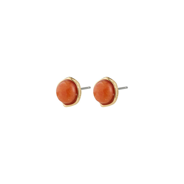 SENSE boucles d’oreilles plaqué or/agate