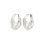 SENSE créoles boucles d’oreilles plaqué argent