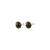 SENSE boucles d’oreilles plaqué argent/agate