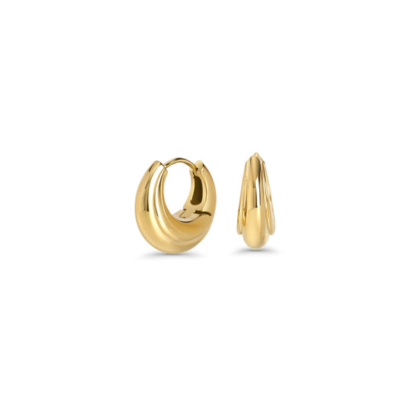 Boucles d'oreilles Delphine or