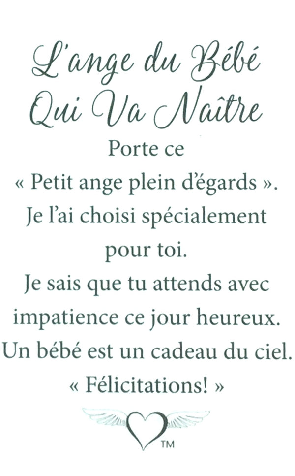 Épinglette Ange : Bebe qui va Naitre