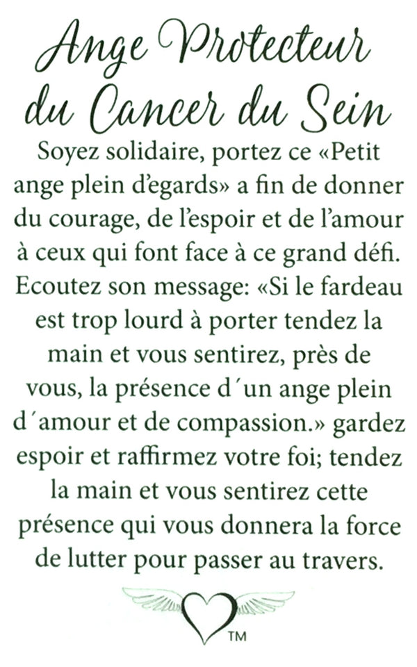 Épinglette Ange : Cancer Du Sein