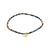 INDIE bracelet black, gold- plated