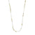 Collier ALISON blanc, plaqué or