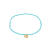 INDIE bracelet Gold Plated Blue Light
