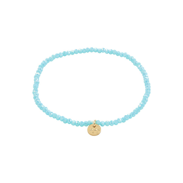 INDIE bracelet Gold Plated Blue Light