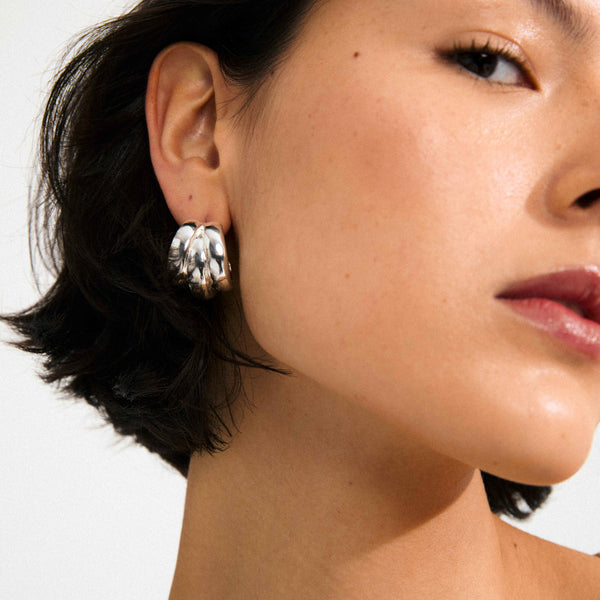 DAMIA boucles d’oreilles plaqué argent
