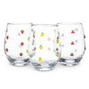 Verre à vin sans pied avec citrons