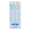 3 pailles jumbo avec embouts marguerite