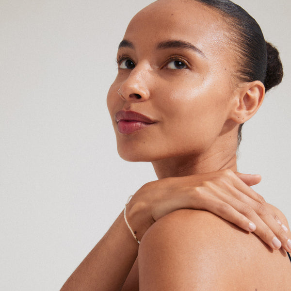 Bracelet ALISON blanc, plaqué or