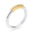 Bague Cobalt argent/or