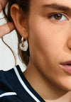 DUNE crystal earrings silver- plated