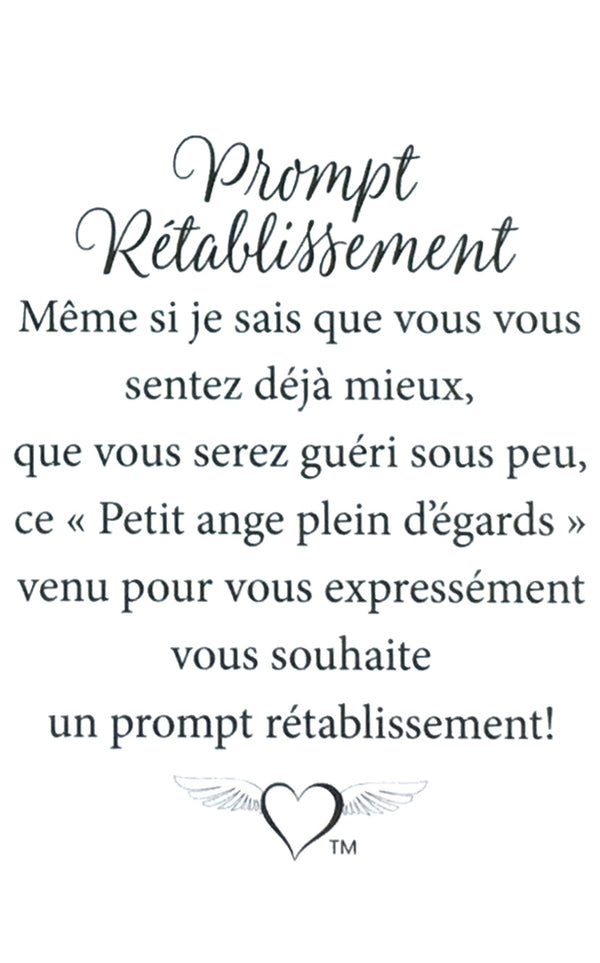 Épinglette Ange : Prompt Rétablissement