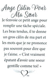 Épinglette Ange : Câlin pour ma Soeur