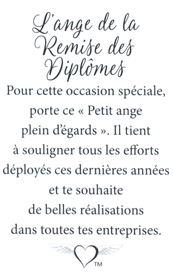 Épinglette Ange : Remise des Diplômes