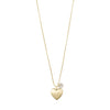 SOPHIArecycled heart pendant necklace gold- plated