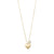 SOPHIArecycled heart pendant necklace gold- plated