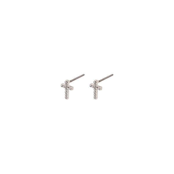 CLARA crystal cross boucles d'oreille