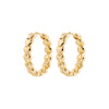 MAEVErecycled hoop earrings gold- plated