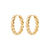 MAEVErecycled hoop earrings gold- plated