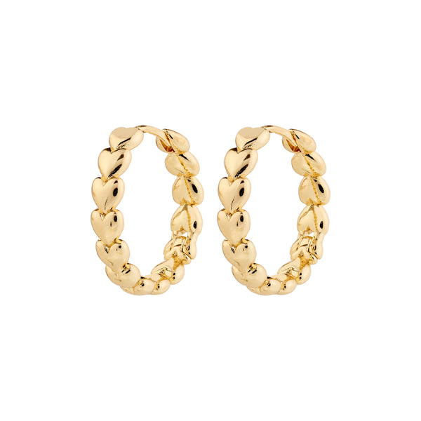 MAEVErecycled hoop earrings gold- plated