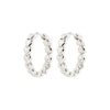 MAEVErecycled hoop earrings silver- plated