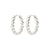 MAEVErecycled hoop earrings silver- plated