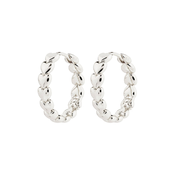 MAEVErecycled hoop earrings silver- plated