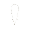 Collier : Mylan : Plaqué argent : Blanc