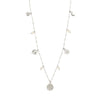 Collier : Mylan : Plaqué argent : Blanc
