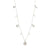 Collier : Mylan : Plaqué argent : Blanc