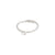 LULU recycled crystal stack ring silver- plated